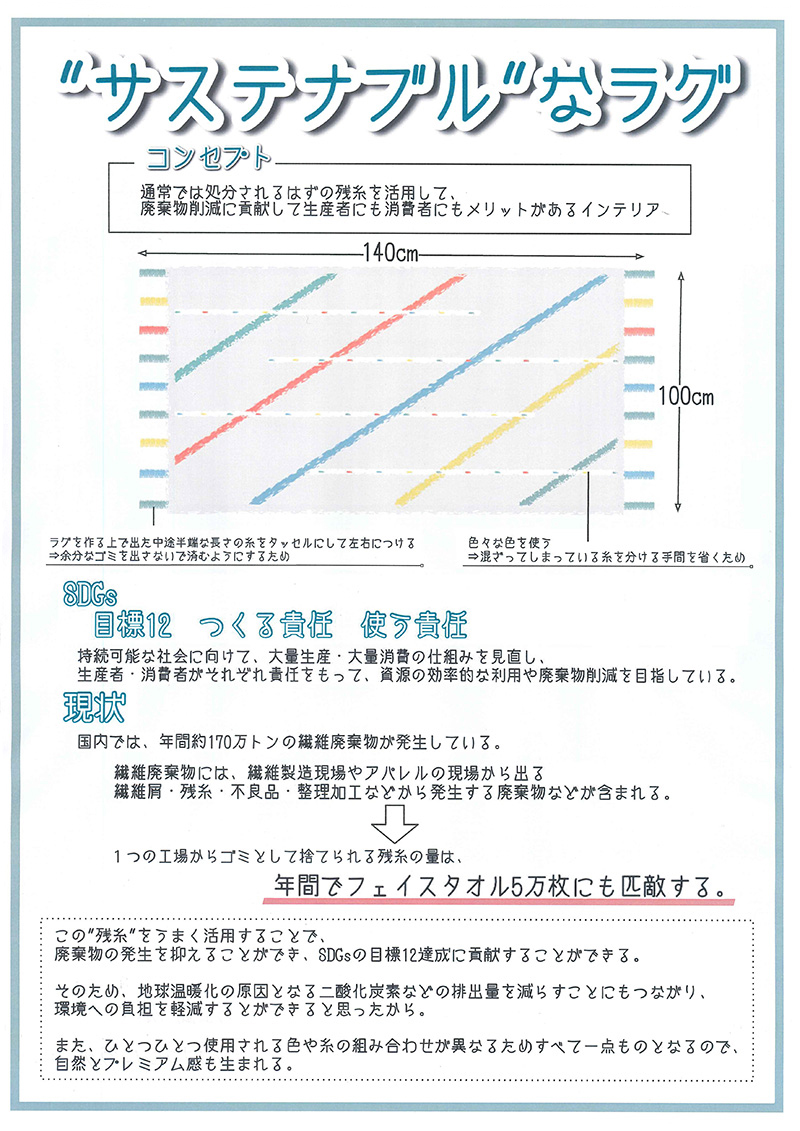 サステナブルなラグ