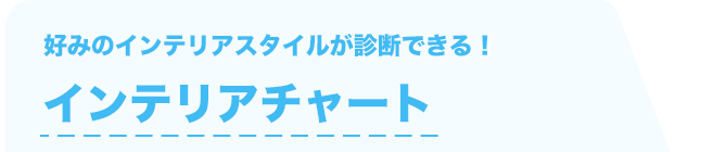 好みのインテリアスタイルが診断できる！　インテリアチャート