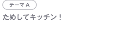 テーマA ためしてキッチン！